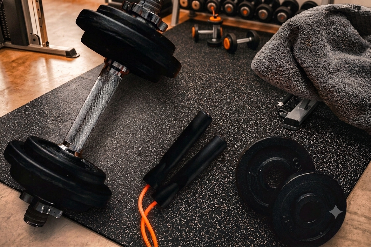 Fundo Halteres e Musculação